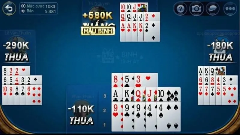 cách chơi mậu binh online